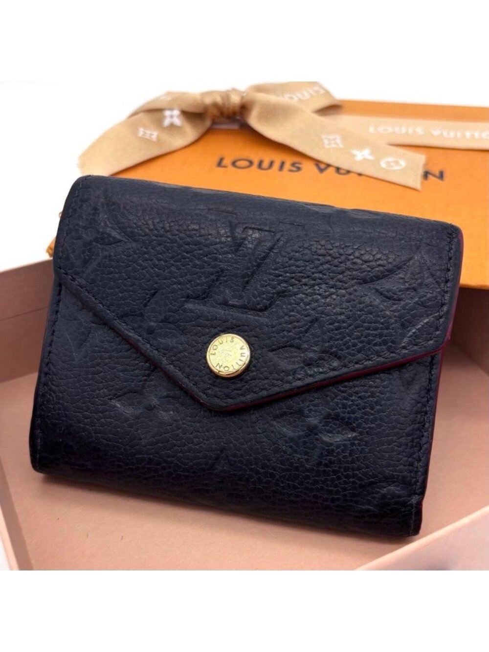 Louis Vuitton Monogram Empreinte Portefeuille Victorine Trifold Wallet
